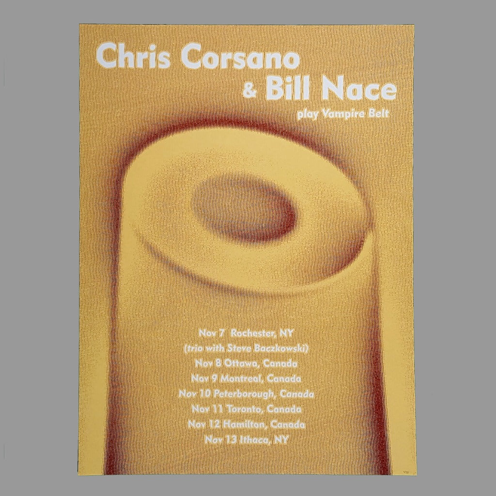 Bill Nace / Chris Corsano Tour 2018 Poster - Monoroid